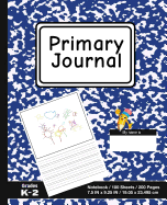 Primary Journal: School Marble Blue - Grades K-2, Creative Story Tablet - Primary Draw & Write Journal Notebook For Home & School [Classic]