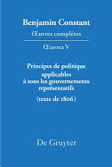 Principes de politique applicables  tous les gouvernements reprsentatifs