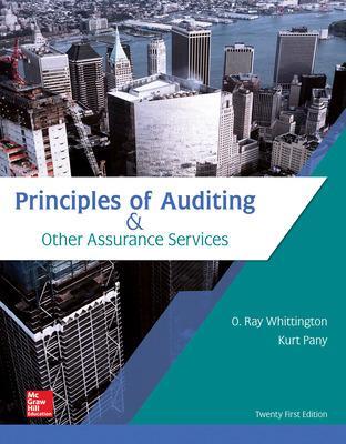 Principles of Auditing & Other Assurance Services - Whittington, Ray, and Pany, Kurt