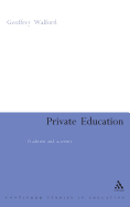 Private Education: Tradition and Diversity