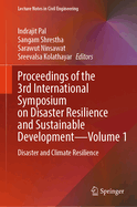 Proceedings of the 3rd International Symposium on Disaster Resilience and Sustainable Development--Volume 1: Disaster and Climate Resilience