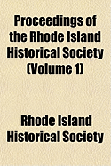 Proceedings of the Rhode Island Historical Society