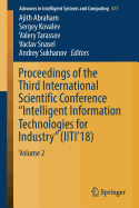Proceedings of the Third International Scientific Conference "Intelligent Information Technologies for Industry" (Iiti'18): Volume 2