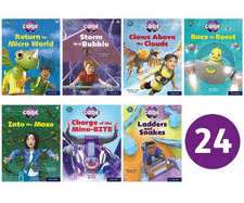 Project X CODE: White and Lime Book Bands, Oxford Levels 10 and 11: Sky Bubble and Maze Craze, Mixed Pack of 8