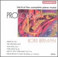 Prokofiev: Complete Piano Music, Vol. 5 - Boris Berman (piano)