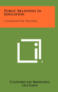 Public relations in education : a textbook for teachers