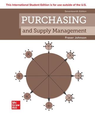 Purchasing and Supply Management ISE - Johnson, P. Fraser, and Flynn, Anna