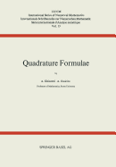 Quadrature formulae