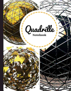 Quadrille Notebook: 4x4 Cute Graphing Composition Notebook Soft Cover 8.5
