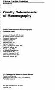 Quality determinants of mammography