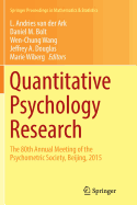 Quantitative Psychology Research: The 80th Annual Meeting of the Psychometric Society, Beijing, 2015