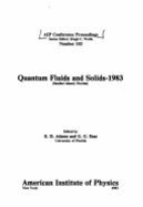 Quantum Fluids and Solids - 1983 - Adam (Editor), and Iham (Editor)