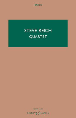 Quartet for 2 Vibraphones and 2 Pianos - Reich, Steve (Composer)