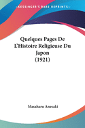 Quelques Pages De L'Histoire Religieuse Du Japon (1921)