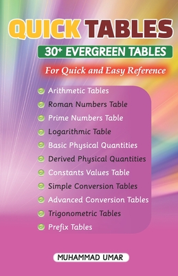 Quick Tables - 30+ Evergreen Tables: For Quick and Easy Reference - Umar, Muhammad