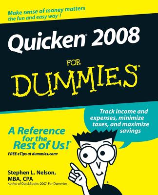 Quicken 2008 for Dummies - Nelson, Stephen L