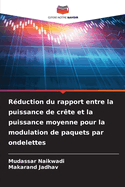 Rduction du rapport entre la puissance de crte et la puissance moyenne pour la modulation de paquets par ondelettes