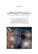 R?flexions sur la plus grosse "erreur" de l'Histoire de la Physique: ou catastrophe du vide