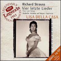 R. Strauss: Four Last Songs - Alfred Poell (vocals); Franz Bierbach (vocals); Hilde Gden (vocals); Lisa della Casa (soprano); Paul Schffler (vocals);...
