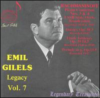 Rachmaninoff: Piano Concerto Nos. 3 & 4; Daisies, Op. 38/3; etc. - Emil Gilels (piano); USSR State Orchestra; Kirill Kondrashin (conductor)