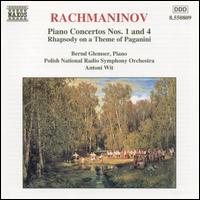 Rachmaninov: Piano Concertos Nos. 1 & 4; Paganini Rhapsody - Bernd Glemser (piano); Polish Radio and Television National Symphony Orchestra; Antoni Wit (conductor)