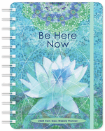 Ram Dass 2024 Weekly Planner: Be Here Now | Travel-Size 12-Month Calendar | Compact 5" X 7" | Flexible Cover, Wire-O Binding, Elastic Closure, Inner Pockets