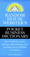 Random House Webster's Pocket Business Dictionary