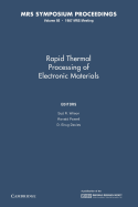 Rapid Thermal Processing of Electronic Materials: Volume 92