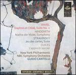 Ravel: Daphnis et Chol; Hindemith: Mathis der Maler; Symphony; Stravinsky: Jeu des Cartes & Others - Guido Cantelli (conductor)