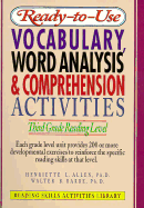 Ready-To-Use Vocabulary, Word Analysis & Comprehension Activities: Third Grade Reading Level - Allen, Henriette, Ph.D., and Barbe, Walter B, Ph.D.