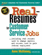 Real-Resumes for Customer Service Jobs - McKinney, Anne (Editor)