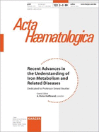 Recent Advances in the Understanding of Iron Metabolism and Related Diseases: Dedicated to Professor Ernest Beutler. Special Topic Issue: Acta Haematologica 2009, Vol. 122, No. 2-3