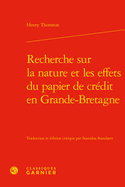 Recherche Sur La Nature Et Les Effets