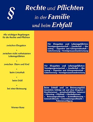 Rechte und Pflichten in der Familie und beim Erbfall - Renz, Werner