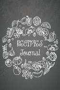 Recipies Journal: Cooking Recipes Notebook for you own Food Ideas - 100 lined pages - 6x9