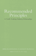 Recommended Principles to Guide Academy-Industry Relationships