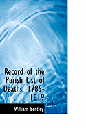 Record of the Parish List of Deaths, 1785-1819