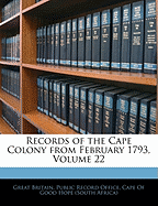 Records of the Cape Colony from February 1793, Volume 22