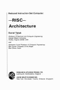 Reduced instruction set computer - RISC - architecture - Tabak, Daniel
