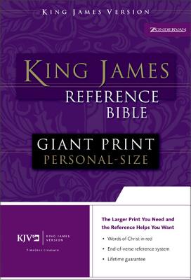 Reference Bible-KJV-Giant Print Personal Size - Zondervan