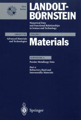 Refractory, Hard and Intermetallic Materials - Leichtfried, G, and Sauthoff, G, and Spriggs, G E