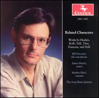 Related Characters - Bill Perconti (sax); Iowa Brass Quintet; James March (piano)