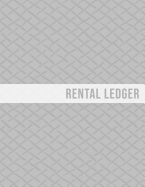 Rental Ledger: Gray Pattern Tenancy Property Lease Accounting Tracker Grey Notebook