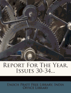 Report for the Year, Issues 30-34