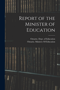 Report of the Minister of Education