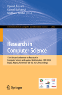 Research in Computer Science: 17th African Conference on Research in Computer Science and Applied Mathematics, CARI 2024, Bejaa, Algeria, November 24-26, 2024, Proceedings