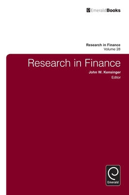 Research in Finance - Kensinger, John W. (Editor), and Kensinger, John F. (Series edited by)