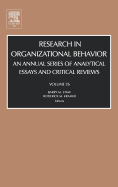 Research in Organizational Behavior: An Annual Series of Analytical Essays and Critical Reviews Volume 26