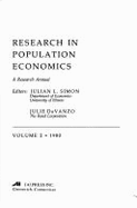 Research in Population Economics - Lindert, Peter H (Editor), and Schultz, T Paul (Editor), and Simon, Julian L (Editor)