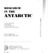 Research in the Antarctic: A Symposium Presented at the Dallas Meeting of the American Association for the Advancement of Science, December, 1968